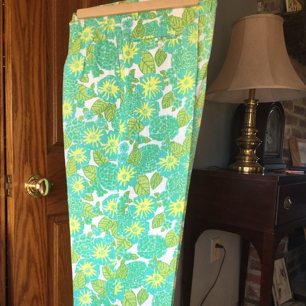 Lilly Pulitzer seersucker slacks